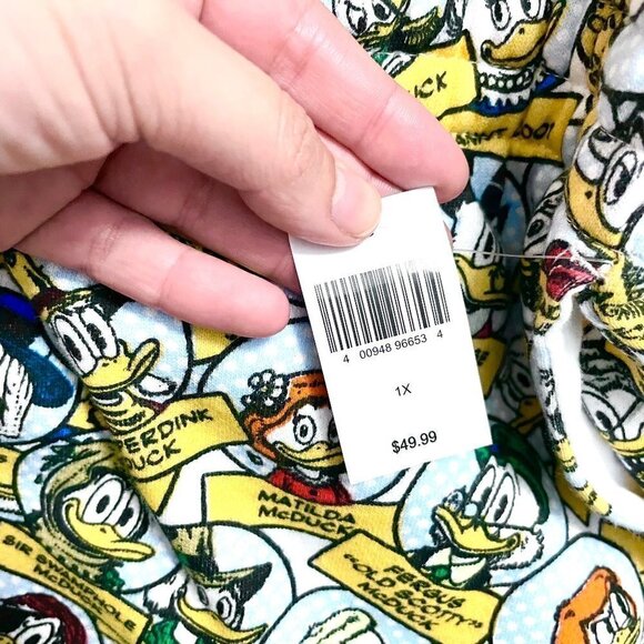 NWT Disney D23 Duck Tales Sweatpant Joggers in Size 1X - Picture 5 of 7